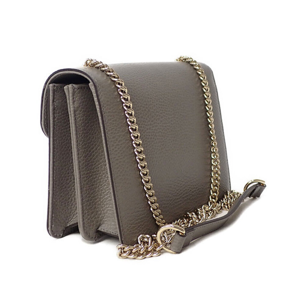 Gucci Shoulder Chain Beige GG Bag Interlocking Brown